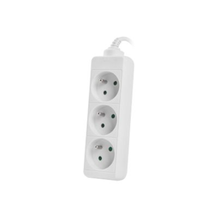 Lanberg Cable Power Strip, 3X French Outlets Quality-Grade Copper, 1.5 m | PS0-03E-0150-W