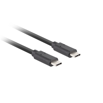 Lanberg | USB-C 3.1 Gen 2 Cable, 10GB/s PD100W, 1 m | CA-CMCM-32CU-0010-BK | USB Type-C to USB Type-C
