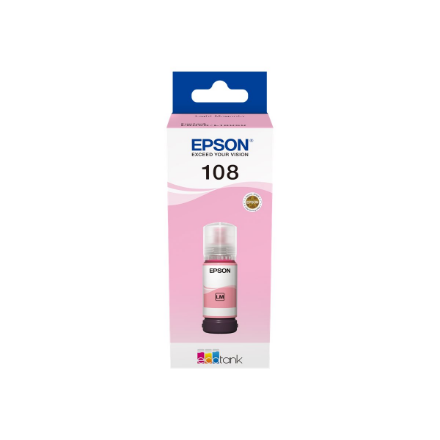Epson 108 EcoTank | Ink Bottle | Light Magenta