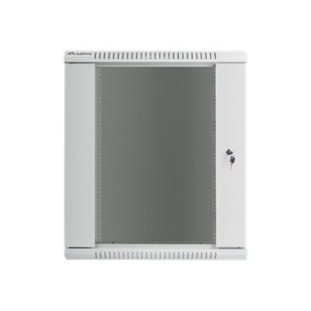 Lanberg | Rack cabinet 19" wall-mount 15U/600x600 (flat pack) with glass door | WF01-6615-10S | Grey