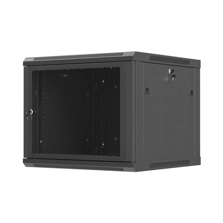 Lanberg Wall mounted installation cabinet 19" 9U 600X600 | WF01-6609-23B | Black