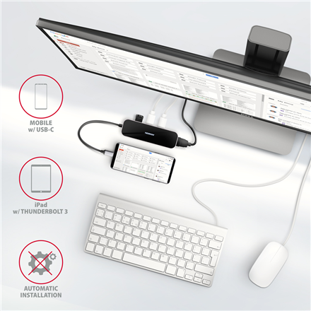 AXAGON SuperSpeed USB-C Combo 6in1 Hub | HMC-6H4A