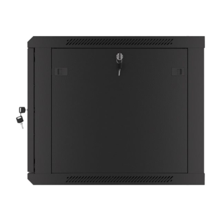 Lanberg | Rack cabinet 19" wall-mount 9U/600x600 (flat pack) for self-assembly with metal door | WF01-6609-00B | Black