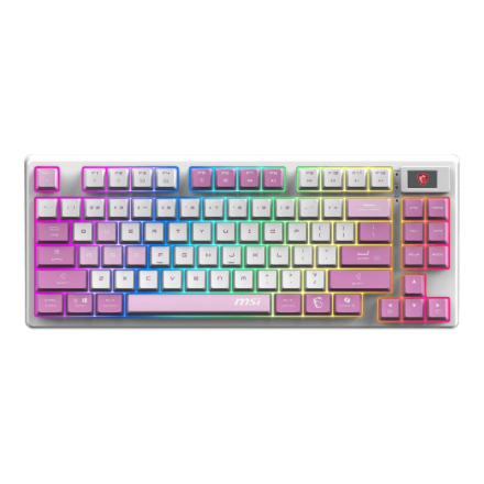 MSI FORGE GK600 TKL WIRELESS VIOLET | Gaming keyboard | Wireless | US | Mechanical Linear