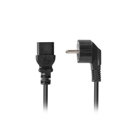 Lanberg | CEE 7/7- to IEC 320 C19 power cord, 16A VDE | CA-C19C-10CC-0018-BK