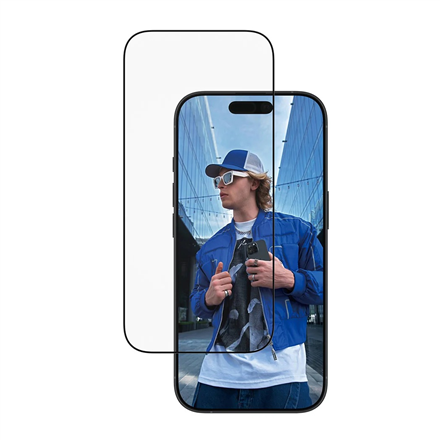 PanzerGlass Screen protector | Apple | iPhone 16 Pro/iPhone 17 | Glass | Transparent | Ultra-Wide Fit w. EasyAligner