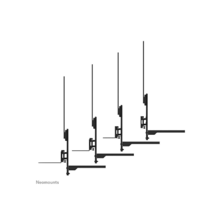 Neomounts AV60-500BL Videobar and laptop shelf kit | Universal | 43-110 " | Maximum weight (capacity) 8 kg | Black
