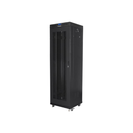 Lanberg | Rack cabinet 19" free-standing 42U/600x600 (flat pack) with mesh door, LCD | FF01-6642-23BL | Black