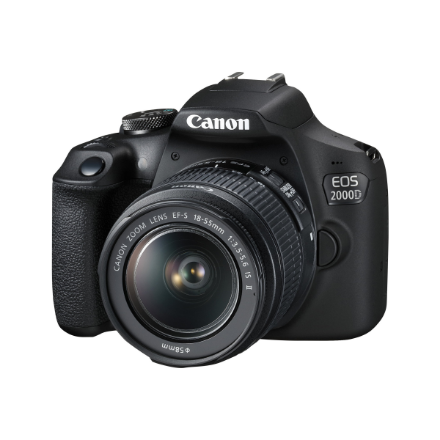 Canon | EOS | 2000D 18-55 IS II EU26 | SLR Camera Kit | Megapixel 24.1 MP | Image stabilizer | ISO sensitivity (max) 12800 | Display diagonal 3.0 " | Wi-Fi | Video recording | APS-C | Black