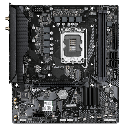 Gigabyte H610M D3H WIFI DDR4 | Processor family Intel | Processor socket LGA1700 | Supported hard disk drive interfaces SATA, M.2 | Number of SATA connectors 4