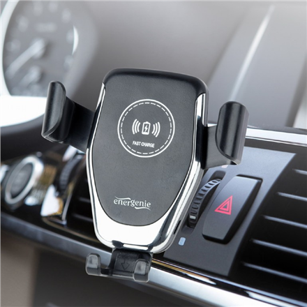 EnerGenie | EG-TA-CHAV-QI10-01 | Car smartphone holder with wireless charger | Built-in charger | 77 g