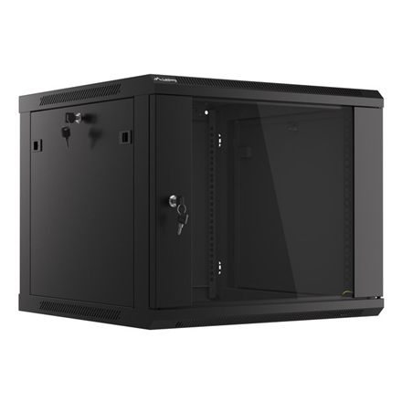 Lanberg | Rack cabinet 19" wall-mount 9U/600x600 (flat pack) V2 | WF01-6609-10B | Black