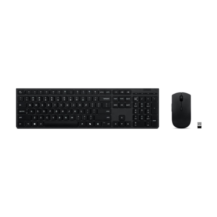 Lenovo Professional Wireless Rechargeable Combo Keyboard and Mouse | Keyboard and Mouse Set | Wireless | Mouse included | Bluetooth | Estonian | Rechargeable professional | Grey