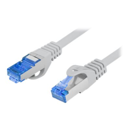 Lanberg | Patchcord Cat.6A S/FTP LSZH CCA Fluke Passed | PCF6A-10CC-0050-S | 0.5 m | Grey