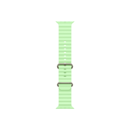 Apple 49mm Neon Green Ocean Band - Natural Titanium Finish | Apple