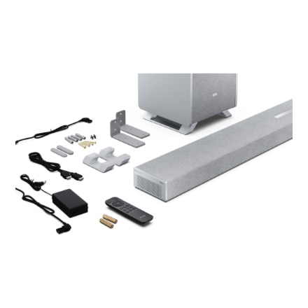 Sharp | 5.1.2 Dolby Atmos/DTS:X Soundbar with Wireless Subwoofer | HT-SBW55121(SL) | Bluetooth
