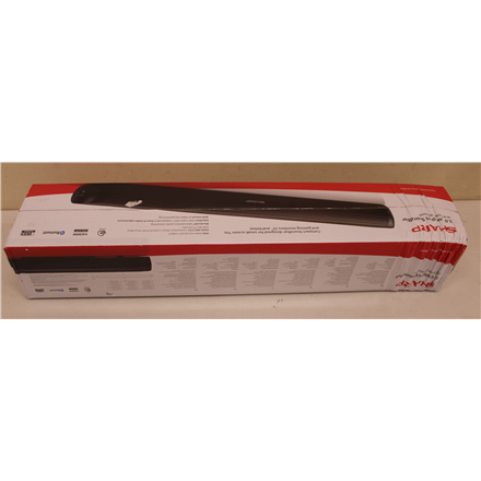 SALE OUT. Sharp HT-SB107 2.0 Compact Soundbar for TV up to 32", HDMI ARC/CEC, Aux-in, Optical, Bluetooth, 65cm, Gloss Black | Yes | Sharp Soundbar Speaker | HT-SB107 | Gloss Black | No | USB port | DAMAGED PACKAGING | AUX in | Bluetooth | Wireless connection