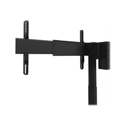 Neomounts Floor stand | ADM-875BL2 Dual screen adapter | Adjustable Height | 42-65 " | Maximum weight (capacity) 40 kg | Black