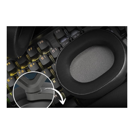 Corsair | Gaming Headset | HS65 | Wireless | Over-Ear | Microphone | Carbon | Wireless
