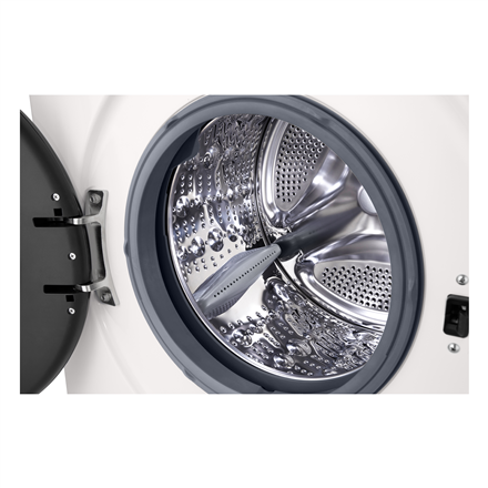 LG Washing machine | F4X1009NWB | Energy efficiency class A | Front loading | Washing capacity 9 kg | 1400 RPM | Depth 55 cm | Width 60 cm | Display | LED | Steam function | Direct drive | Wi-Fi | White