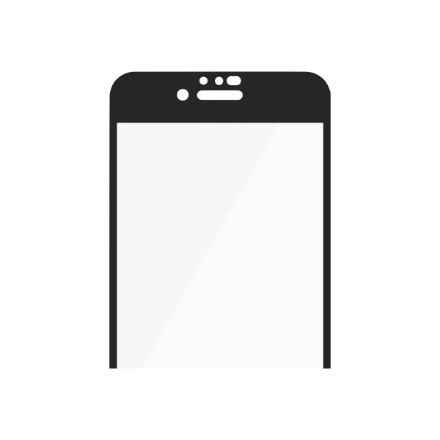 PanzerGlass | Apple | iPhone 6/6s/7/8/SE 2020 | Hybrid glass | Black | Rounded edges; 100% touch preservation; Crystal clear | Screen Protector