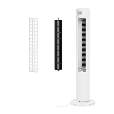 Duux Fan | Elevate | Tower Fan | White | Diameter 29 cm | Number of speeds 12 | Oscillation | 4-40 W
