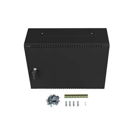 Lanberg | Rack cabinet 19" wall-mount 4U+3U/540x200 low-profile | WAF1-5203-04-00B | Black