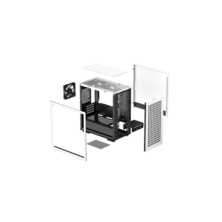 Deepcool | CH370 | Side window | White | Micro ATX | ATX PS2