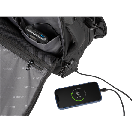 Natec | Laptop Backpack | Camel Pro | Fits up to size 17.3 " | Backpack | Black