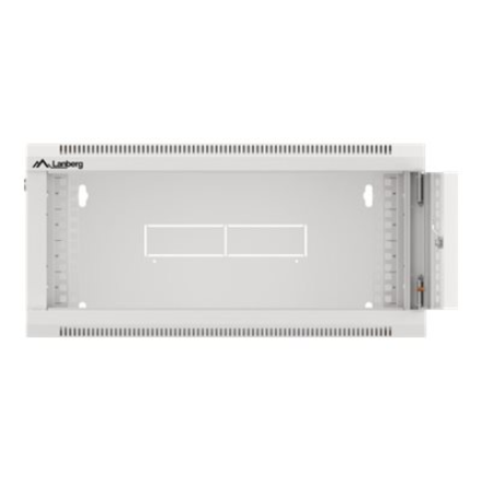 Lanberg | Rack cabinet 19" wall-mounted 4U 600 fast assembly (flat pack) | WFFA-5604-10S | Grey