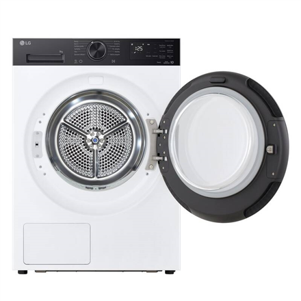 LG Dryer Machine | RHX5009TKB | Energy efficiency class Class B | Front loading | 9 kg | Digital | Heat pump | Depth 66 cm | Wi-Fi | White