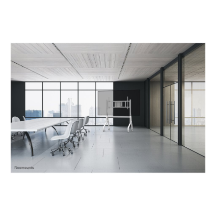 Neomounts Floor stand | FL50-575WH1 TV trolley | Adjustable Height | 65-110 " | Maximum weight (capacity) 125 kg | White