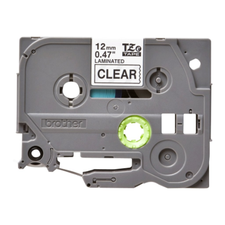 Brother | TZe-131 Laminated Tape | Black on Clear | TZe | 8 m | 1.2 cm