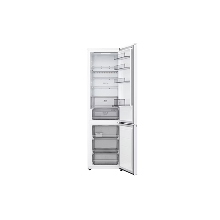 LG Refrigerator | GBBS322CSW | Energy efficiency class C | Free standing | Combi | Height 203 cm | Fridge net capacity 262 L | Freezer net capacity 113 L | Display | 34 dB | White
