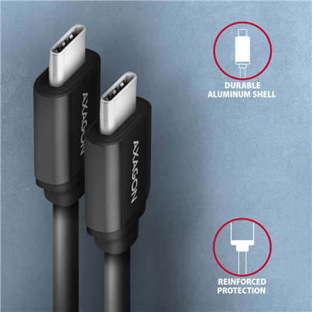 AXAGON | Twister Cable, 0.6 m | BUCM-CM10TB | USB Type C to USB Type C