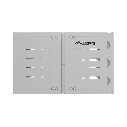 Lanberg Folding Bracket Wall-mount 19" 6U | FB01-5406-10S | Grey