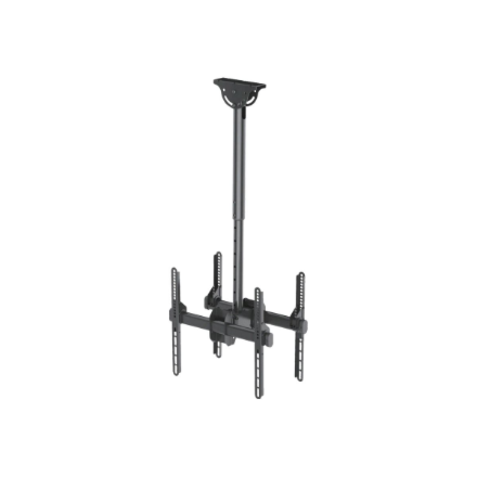 Neomounts NM-C440DBLACK Dual monitor/TV mount ceiling | Adjustable Height, Rotate, Tilt, Swivel | 32-60 " | Maximum weight (capacity) 45 kg | Black