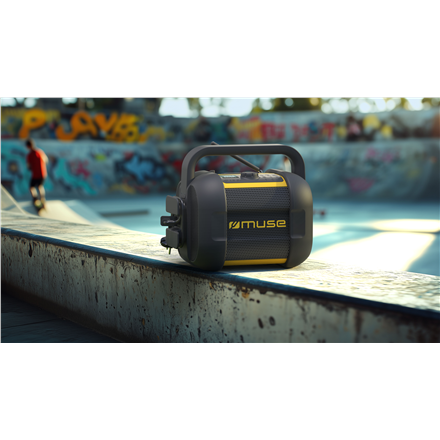 Muse | Jobsite Radio | M-968 BTY | 40 W | Waterproof | Bluetooth | Black/Yellow | NFC features | Portable | Wireless connection