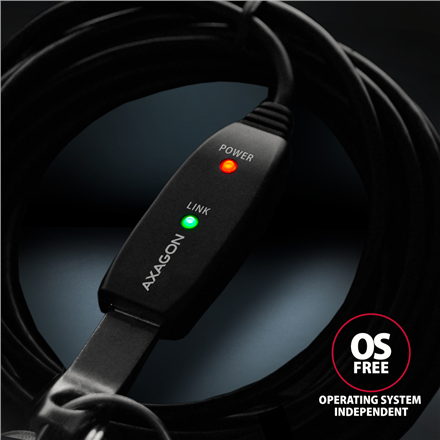 AXAGON | Active extension cable, 7.5 m | ADR-207 | USB Type-A to USB Type-A