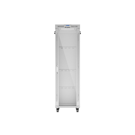 Lanberg | Rack cabinet 19" free-standing 42U/600x800 (flat pack) with glass door, LCD | FF01-6842-12SL | Grey
