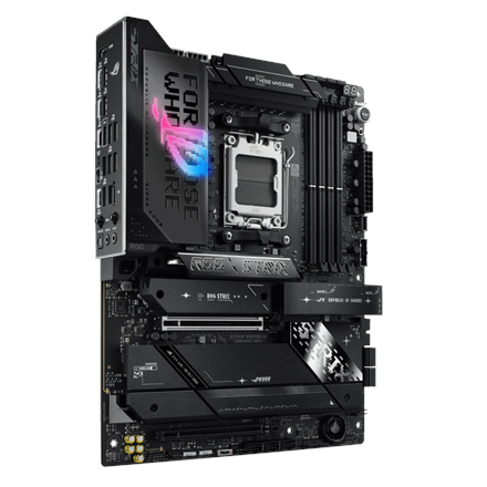 Asus ROG STRIX X870E-E GAMING WIFI | Processor family AMD | Processor socket AM5 | DDR5 | Supported hard disk drive interfaces SATA, M.2 | Number of SATA connectors 4