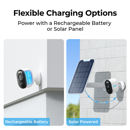 Reolink | Wireless Solar & Battery Powered Security Camera with Smart Detection, 3W | Argus Series B310 with Solar Panel | Bullet | 3 MP | f=4mm，F=2.0 | IP65 | H.264/H.265 | Micro SD, Max. 128GB