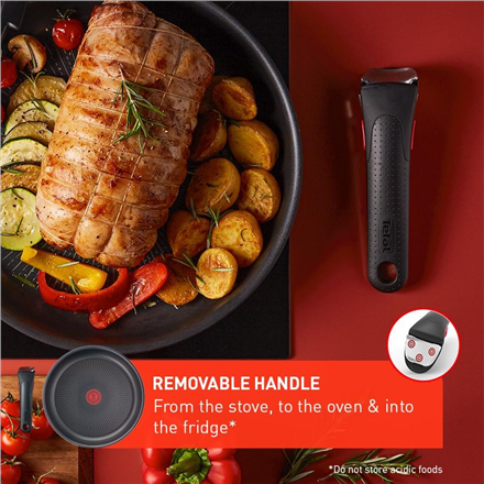 TEFAL Pots and pans set, 4 pcs | L7629453 Ingenio Daily Chef | Frying | Diameter 18/22/26 cm | Suitable for induction hob | Removable handle