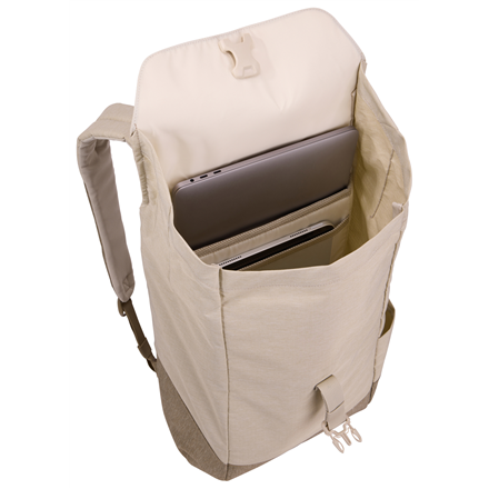 Thule | Lithos | Backpack 16L | Fits up to size 16 " | Laptop backpack | Pelican Gray/Faded Khaki
