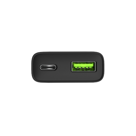 Natec Ribera USB Charger Gan Slim USB 1X USB-A + 1X USB-C 20W | NUC-2377