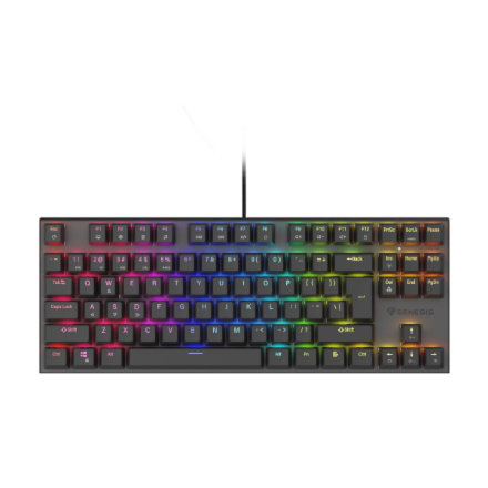 Genesis | THOR 303 | Mechanical Gaming Keyboard | Wired | US | Outemu Peach Silent | Black