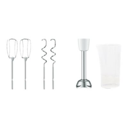 TEFAL | Hand Mixer | PrepMix+ HT462138 | Hand Mixer | 500 W | Number of speeds 5 | Turbo mode | White