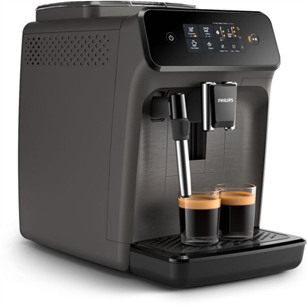 Philips | Espresso Coffee maker Series 1200 | EP1224/00 | Pump pressure 15 bar | Built-in milk frother | Fully automatic | 1500 W | Light Gray