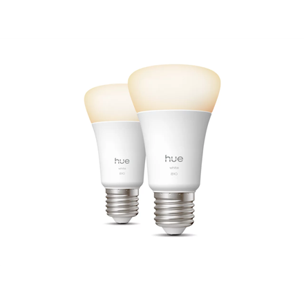 Philips Hue W 810 A60 2P EU | E27 | 7 W | Warm white to cool white light | Bluetooth, Zigbee