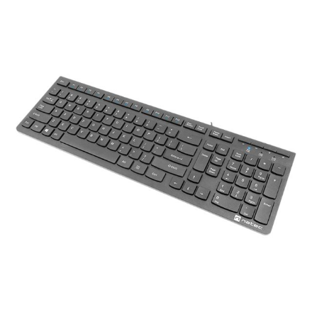Natec | Keyboard | Discus 2 Slim | Standard | Wired | US | Black